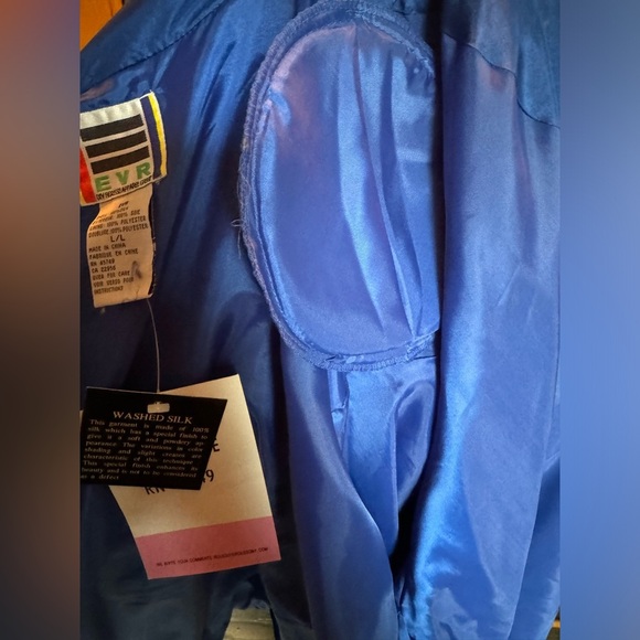 EVR vintage 100% silk 2 piece outfit size Large​ - Picture 10 of 12